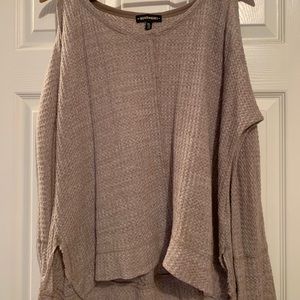 Tan long sleeve shirt, perfect for fall/night